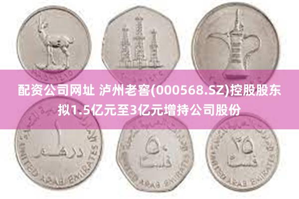 配资公司网址 泸州老窖(000568.SZ)控股股东拟1.5亿元至3亿元增持公司股份