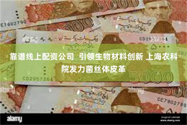 靠谱线上配资公司  引领生物材料创新 上海农科院发力菌丝体皮革