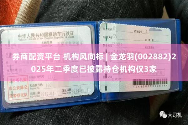 券商配资平台 机构风向标 | 金龙羽(002882)2025年二季度已披露持仓机构仅3家