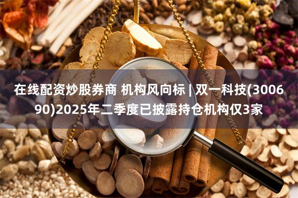 在线配资炒股券商 机构风向标 | 双一科技(300690)2025年二季度已披露持仓机构仅3家