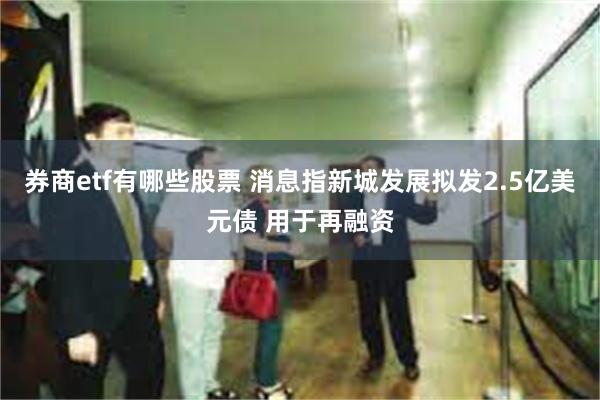 券商etf有哪些股票 消息指新城发展拟发2.5亿美元债 用于再融资